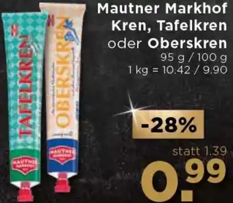 Unimarkt Mautner Markhof Kren, Tafelkren Oder Oberskren Angebot