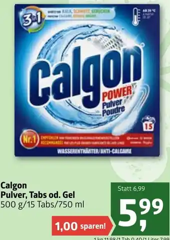 ADEG Calgon Pulver Tabs Od. Gel 500 g/750 ml Angebot
