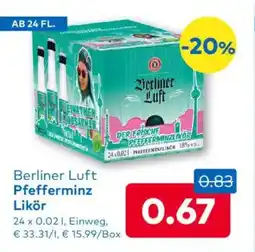 T&G Berliner luft pfefferminz likör Angebot