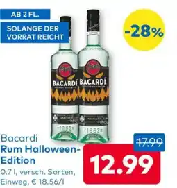 T&G Bacardi bacardí rum halloween- edition Angebot