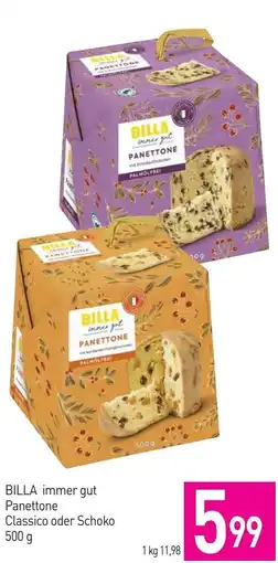 Sutterlüty Billa immer gut panettone classico oder schoko Angebot