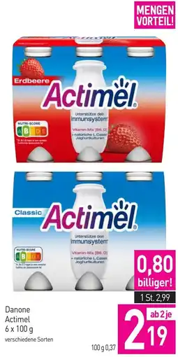 Sutterlüty Danone actimel 6 x 100 g Angebot