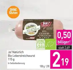 Sutterlüty Ja! natürlich bio leber- streich- wurst Angebot