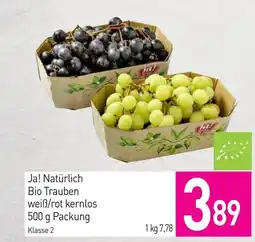 Sutterlüty Ja! natürlich bio trauben weiß/rot kernlos Angebot