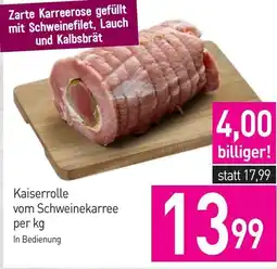 Sutterlüty Kaiserrolle vom schweinekarree per kg Angebot