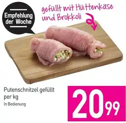 Sutterlüty Putenschnitzel gefüllt per kg Angebot
