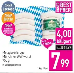 Sutterlüty Metzgerei broger münchner weißwurst Angebot