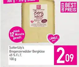 Sutterlüty Sutterlüty's bregenzerwälder bergkäse Angebot