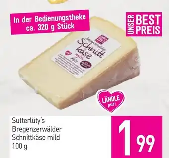 Sutterlüty Sutterlüty's bregenzerwälder schnittkäse mild Angebot