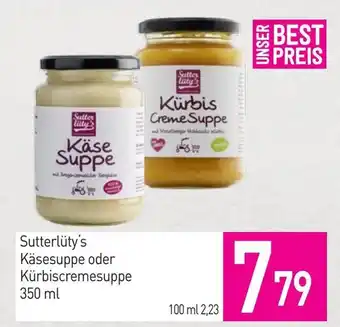 Sutterlüty Sutterlüty's käsesuppe oder kürbiscremesuppe Angebot