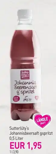 Sutterlüty Sutterlüty's johannisbeersaft gspritzt Angebot