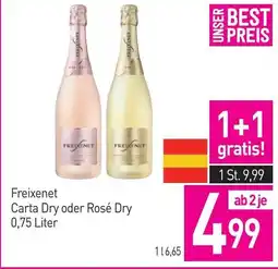 Sutterlüty Freixenet carta dry oder rosé dry Angebot