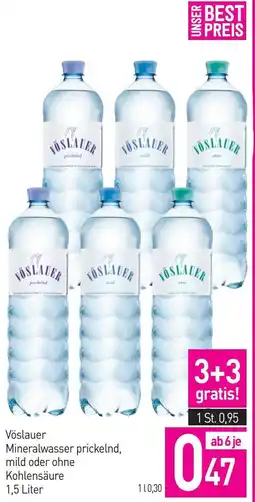 Sutterlüty Vöslauer mineralwasser prickelnd, mild oder ohne kohlensäure Angebot