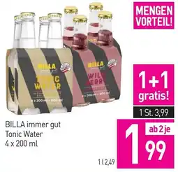 Sutterlüty Billa immer gut tonic water Angebot
