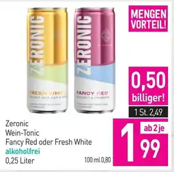 Sutterlüty Zeronic wein-tonic fancy red oder fresh white Angebot