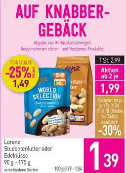Sutterlüty Lorenz studentenfutter oder edelnüsse Angebot