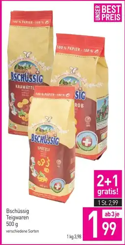 Sutterlüty Bschüssig teigwaren Angebot