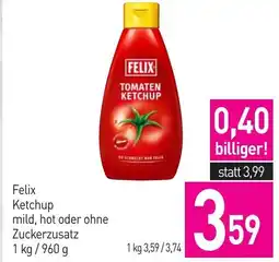 Sutterlüty Felix ketchup mild, hot oder ohne zuckerzusatz Angebot