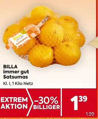 BILLA immer gut Satsumas