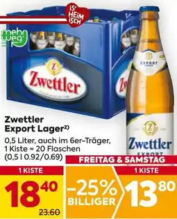 Billa Zwettler Export Lager Angebot