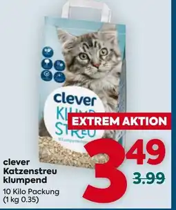 Billa Clever katzenstreu klumpend Angebot