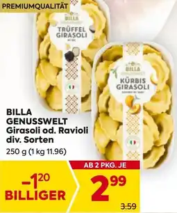 Billa Billa kürbis girasoli od. ravioli Angebot