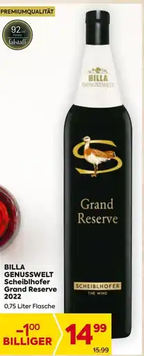 Billa Billa genusswelt genusswelt scheiblhofer grand reserve 2022 Angebot