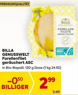 Billa Billa genusswelt forellenfilet geräuchert asc Angebot
