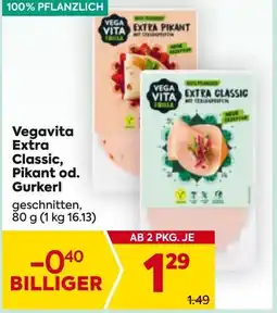 Billa Vegavita Extra Classic, Pikant od. Gurkerl Angebot