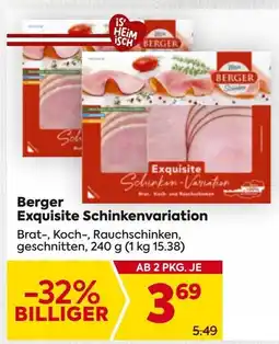 Billa Berger exquisite schinkenvariation Angebot
