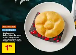 Billa Halloween- Leberkäse-Semmel Angebot
