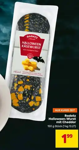 Billa Radatz Halloween-Wurst mit Cheddar Angebot