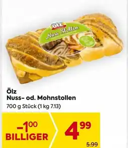 Billa Ölz Nuss-od. Mohnstollen Angebot