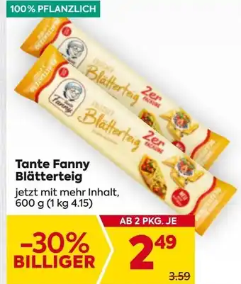 Billa Tante Fanny Blätterteig Angebot