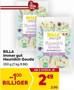 Billa BILLA immer gut Heumilch Gouda Angebot