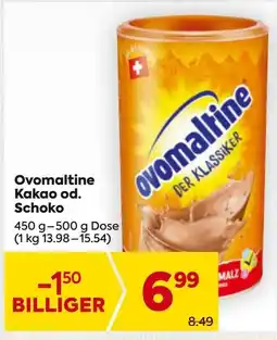 Billa Ovomaltine Kakao od. Schoko Angebot