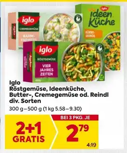 Billa Iglo Röstgemüse, Ideenküche, Butter, Cremegemüse od. Reindl Angebot