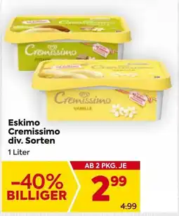 Billa Eskimo Cremissimo Angebot