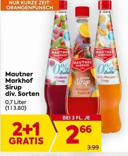 Billa Mautner markhof sirup Angebot