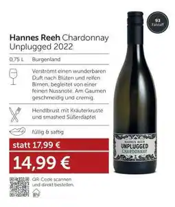 Interspar Hannes Reeh Chardonnay Unplugged 2022 Angebot