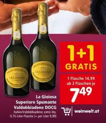 La Gioiosa Superiore Spumante Valdobbiadene DOCG