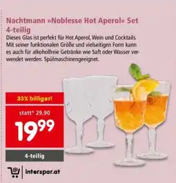 Interspar Nachtmann Noblesse Hot Aperol Set 4-teilig Angebot