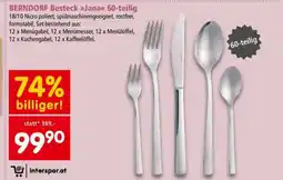Interspar BERNDORF Besteck Janax 60-teilig Angebot
