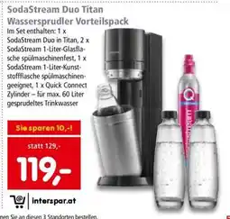 Interspar SodaStream Duo Titan Wassersprudler Vorteilspack Angebot