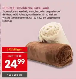 Interspar RUBIN Kuscheldecke Lake Louis Angebot