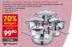 Interspar Kelomat Geschirrset Murano 10-teilig inkl. Pfanne 24 cm Angebot
