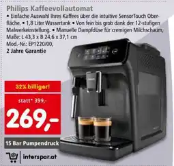 Interspar Philips Kaffeevollautomat Angebot