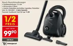 Interspar Bosch Beutelstaubsauger Angebot