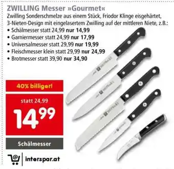 Zwilling Messer Gourmet