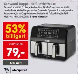 Interspar Kenwood Doppel-Heißluftfritteuse Angebot